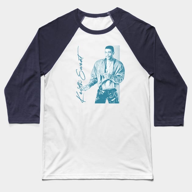 Keith Sweat / Retro 80s Aesthetic Design Baseball T-Shirt by unknown_pleasures